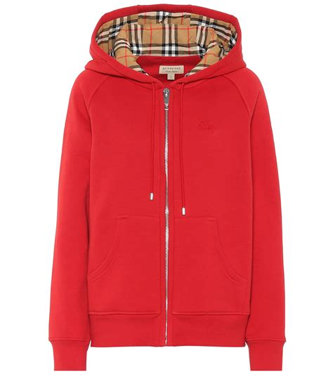 burberry red zip hoodie|Burberry zip up hoodie black.